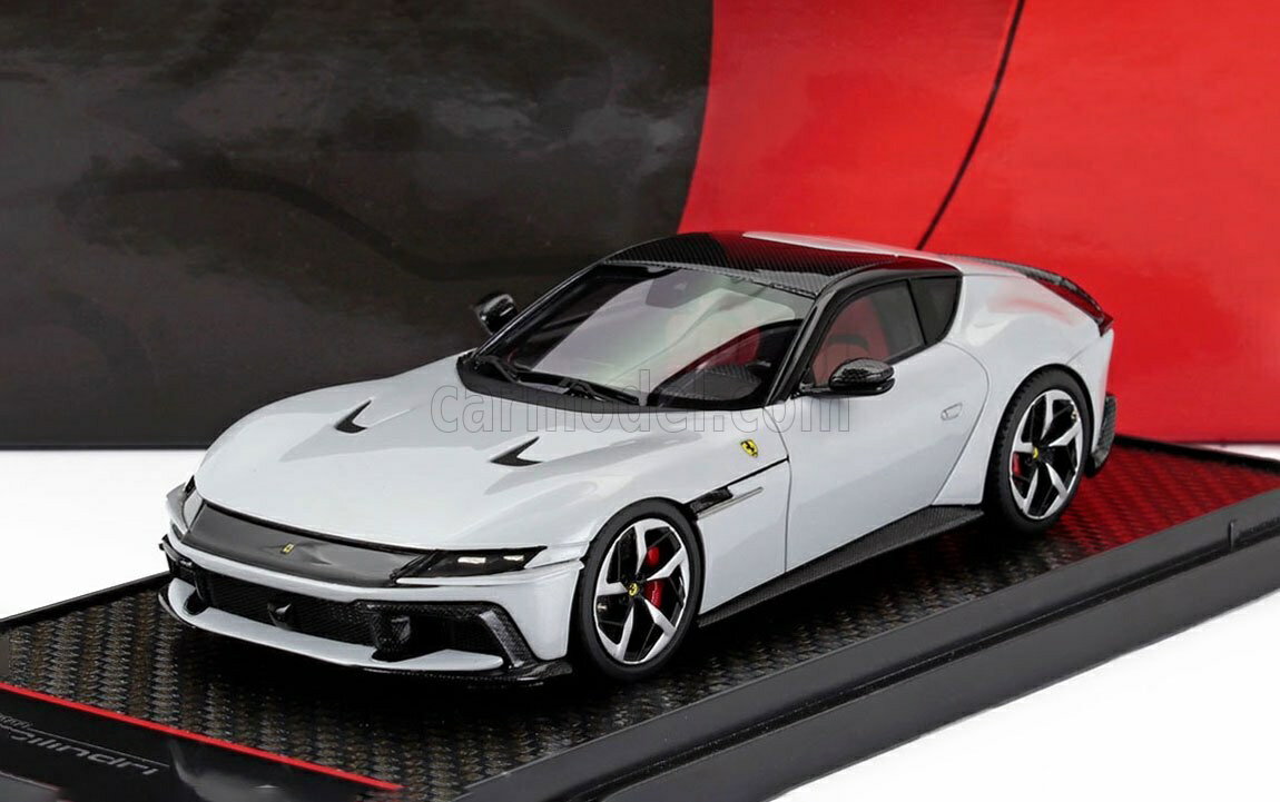 Rakuten - ミニカー 1/43 フェラーリ 12チリンドリ BBR-MODELS 1/43 FERRARI 12CILINDRI V12 830cv 2024 BIANCO ARTICO - WHITE MET BBRC299B