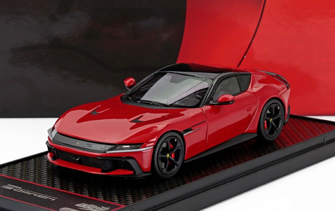 乐天商城 - ミニカー 1/43 フェラーリ 12チリンドリ BBR-MODELS 1/43 FERRARI 12CILINDRI V12 830cv PANORAMIC ROOF 2024 ROSSO CORSA - RED BBRC306A