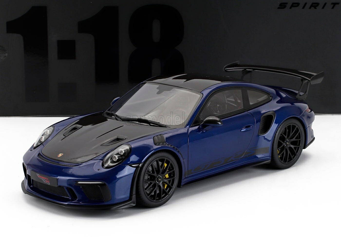 Rakuten - ミニカー 1/18 ポルシェ 911 GT3 GT-SPIRIT 1/18 PORSCHE 911 991-2 GT3 RS COUPE 2018 BLUE CARBON BLACK GT526