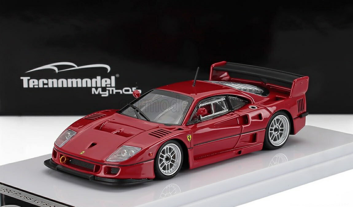 Rakuten - ミニカー 1/43 フェラーリ F40 TECNOMODEL 1/43 FERRARI F40 LM PRESS VERSION 1996 ENKEI SILVER WHEELS RED TM43-67A