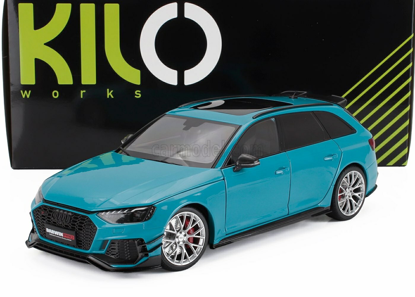 ミニカー 1/18 アウディ A4 ワゴン NZG 1/18 AUDI A4 RS4 DARWIN PRO (B9) AVANT SW STATION WAGON 2020 BLUE MET VAKW02303