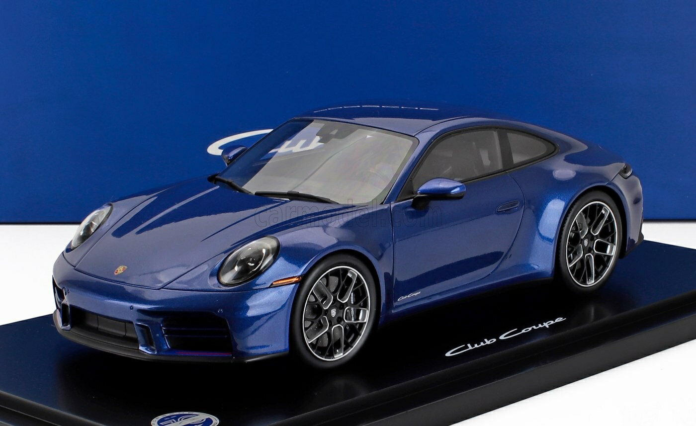 乐天商城 - ミニカー 1/18 ポルシェ 911 SPARK-MODEL 1/18 PORSCHE 911 992-2 CARRERA T COUPE 2024 BLUE WAP0210650TPCA