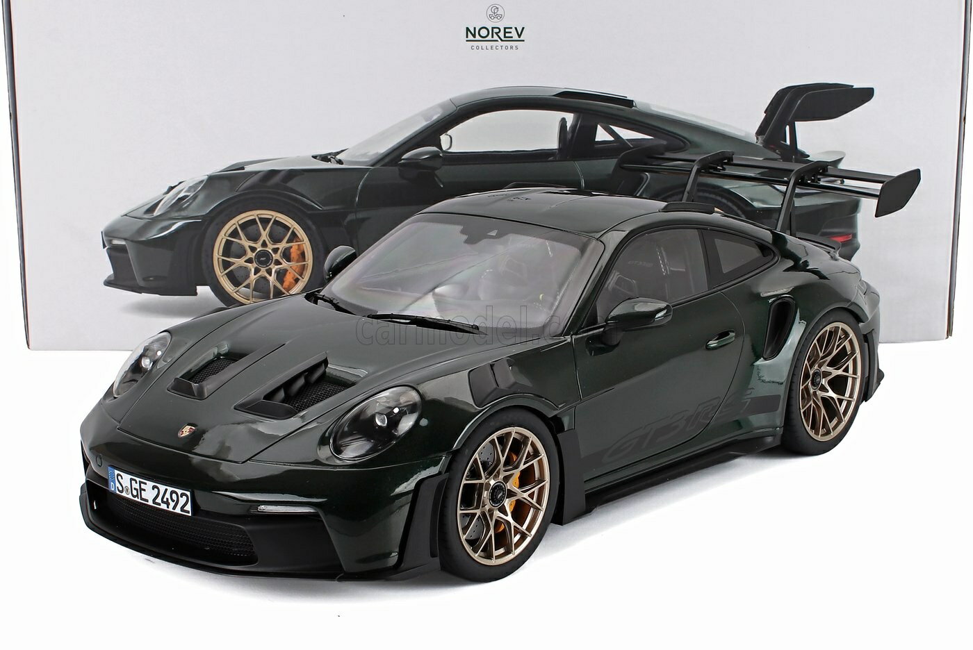 Rakuten - ミニカー 1/12 ポルシェ 911 GT3 NOREV 1/12 PORSCHE 911 992 GT3 RS COUPE 2022 GREEN BLACK 127532