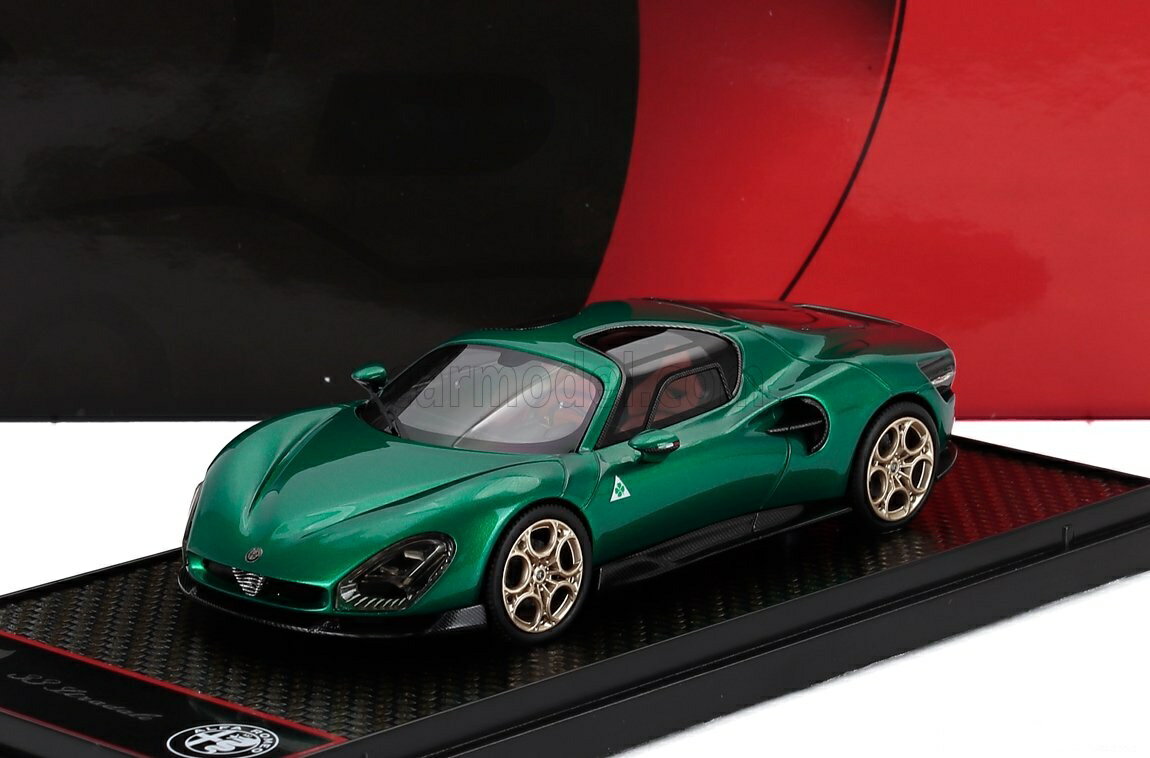 Trademark: BBR-MODELS Brand: ALFA ROMEO Model: 33 STRADALE 2025 Scale: 1/43 Manufacturer code: BBRC317D Colour: VERDE MO...