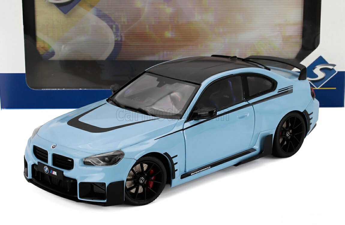 乐天商城 - ミニカー 1/18 BMW 2シリーズ M2 ソリド SOLIDO 1/18 BMW 2-SERIES M2 M-PERFORMANCE PARTS (G87) 2024 LIGHT BLUE BLACK 1812901
