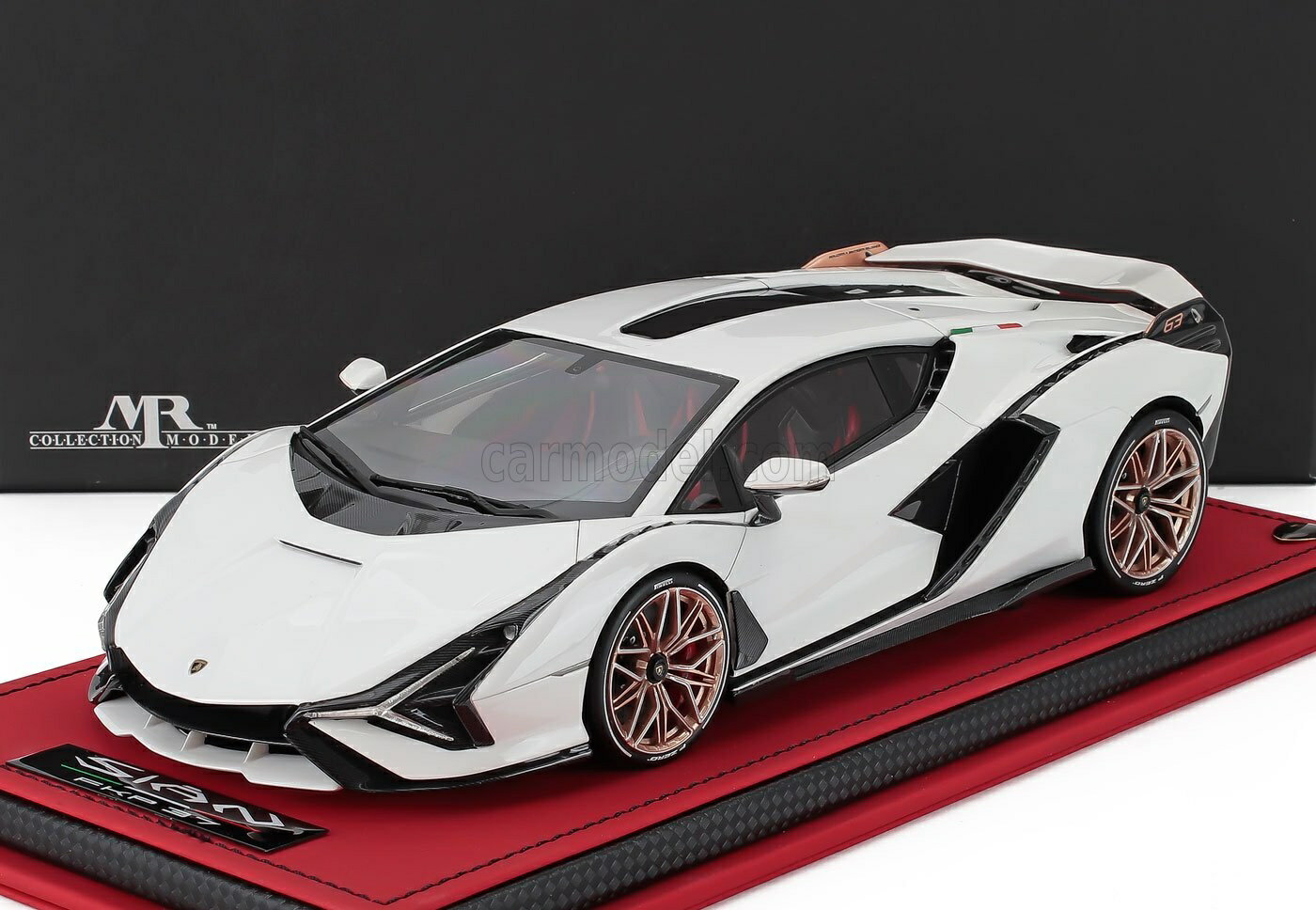 Rakuten - ミニカー 1/18 ランボルギーニ シアン MR-MODELS 1/18 LAMBORGHINI SIAN FKP 37 HYBRID 2020 BIANCO MONOCERUS LAMBO042F