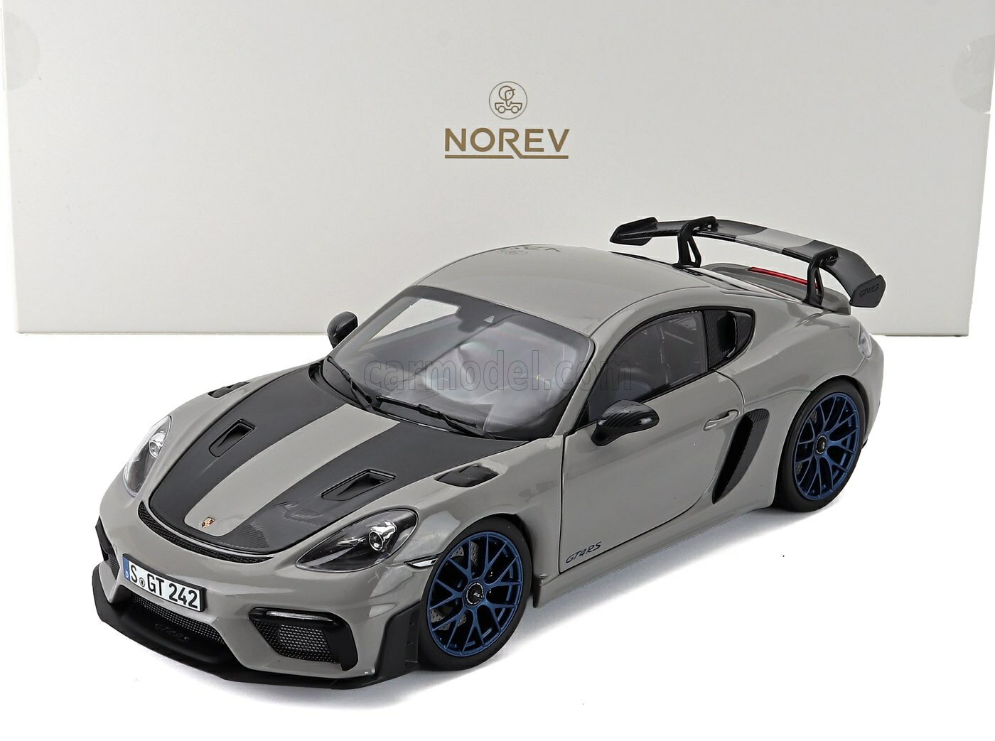 968 - ミニカー 1/18 ポルシェ 718 ケイマン GT4 ノレブ NOREV 1/18 PORSCHE 718 CAYMAN GT4 RS WEISSACH PACKAGE 2023 CHALK GRAY 187253