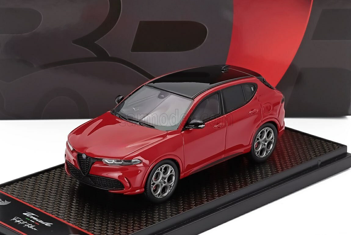 Rakuten - ミニカー 1/43 アルファロメオ トナーレ BBR-MODELS 1/43 ALFA ROMEO TONALE TRIBUTO BLACK ROOF 2023 ROSSO ALFA - RED BBRC309A