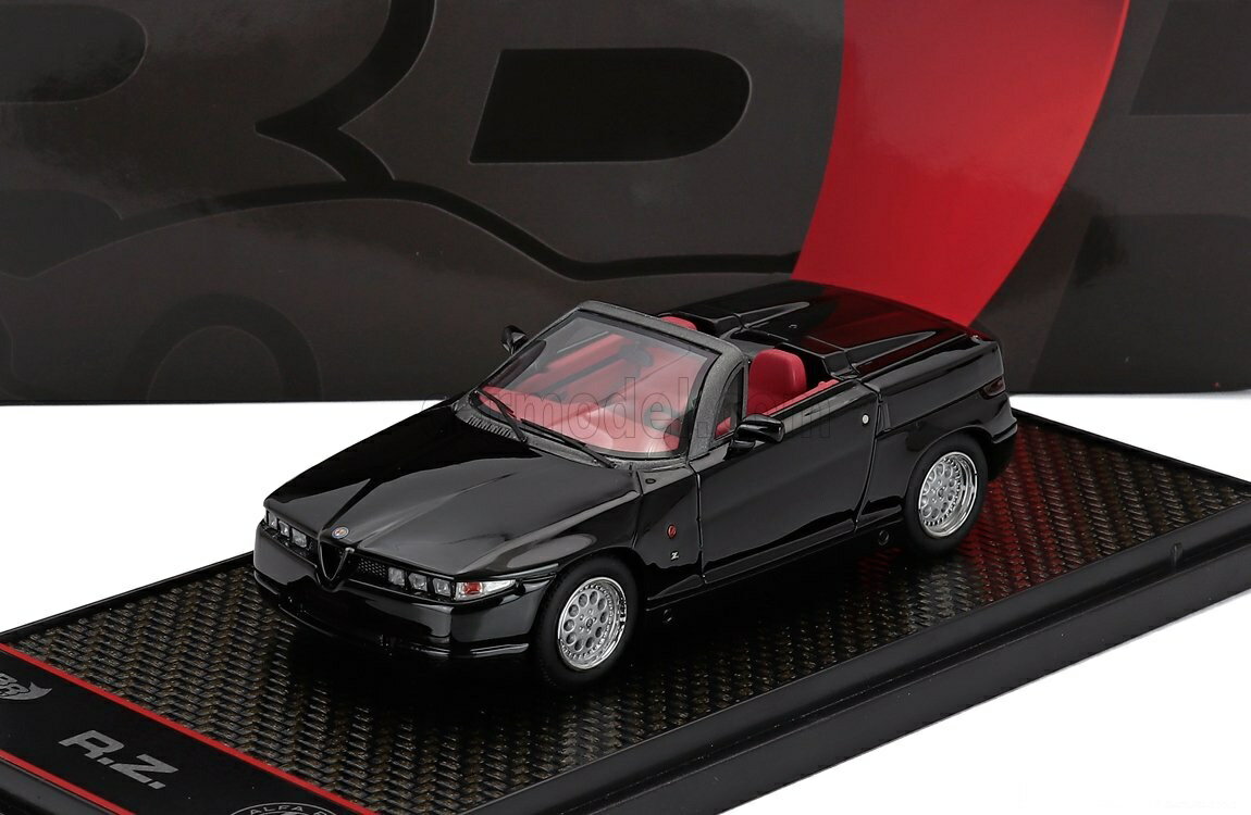 Rakuten - ミニカー 1/43 アルファロメオ RZ ロードスター スパイダー BBR-MODELS 1/43 ALFA ROMEO RZ ROADSTER SPIDER 1992 BLACK BBRC311B