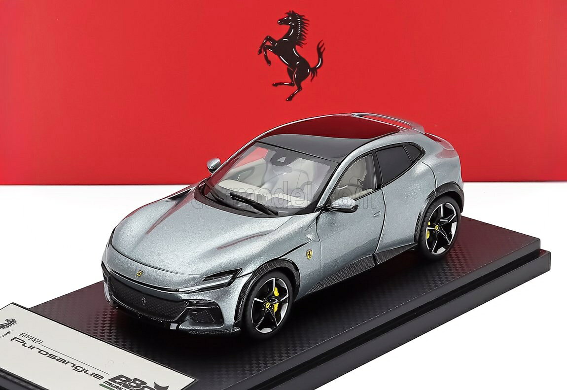 Rakuten - ミニカー 1/43 フェラーリ プロサングエ SUV BBR-MODELS 1/43 FERRARI PUROSANGUE SUV PANORAMIC ROOF 2022 GRIGIO TITANIO - GREY HE43002A