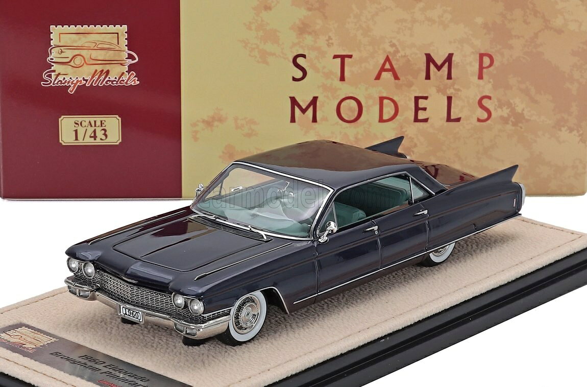 樂天商城 - ミニカー アメ車 1/43 キャデラック エルドラド STAMP-MODELS 1/43 CADILLAC ELDORADO BROUGHAM PININFARINA 1960 BLUE MET STM60012