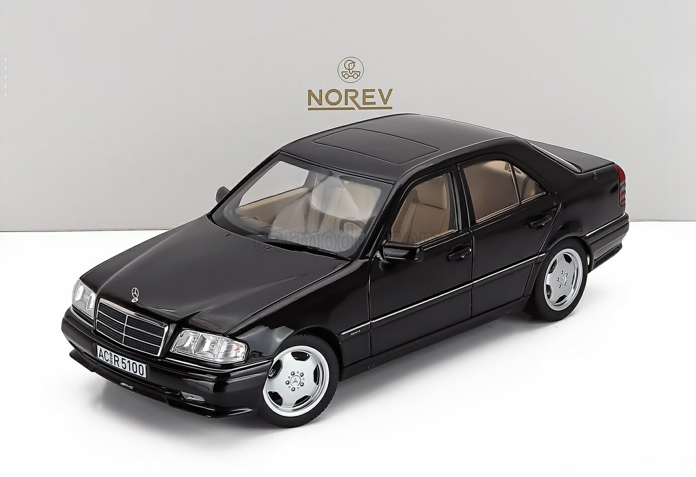 乐天商城 - ミニカー 1/18 メルセデス ベンツ Cクラス C36 ノレブ NOREV 1/18 MERCEDES BENZ C-CLASS C36 AMG (W202) 1993 BLACK 183381