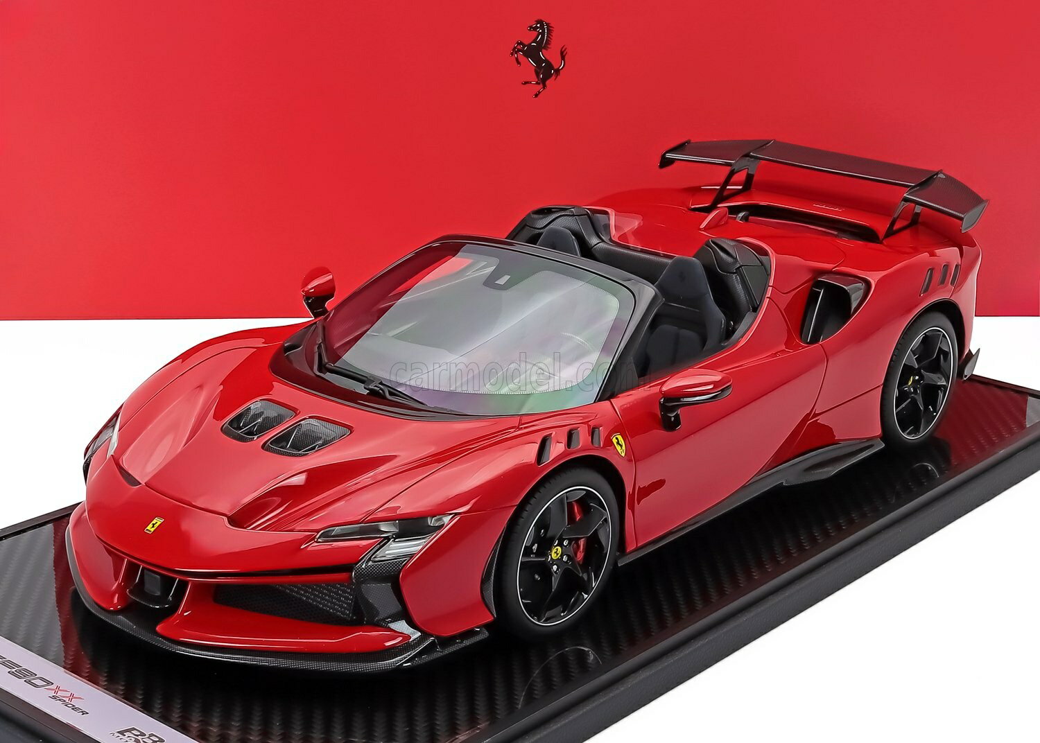 ミニカー 1/12 フェラーリ SF90 XX BBR-MODELS 1/12 FERRARI SF90 XX STRADALE SPIDER 2024 ROSSO CORSA - RED BLACK BBR1221B