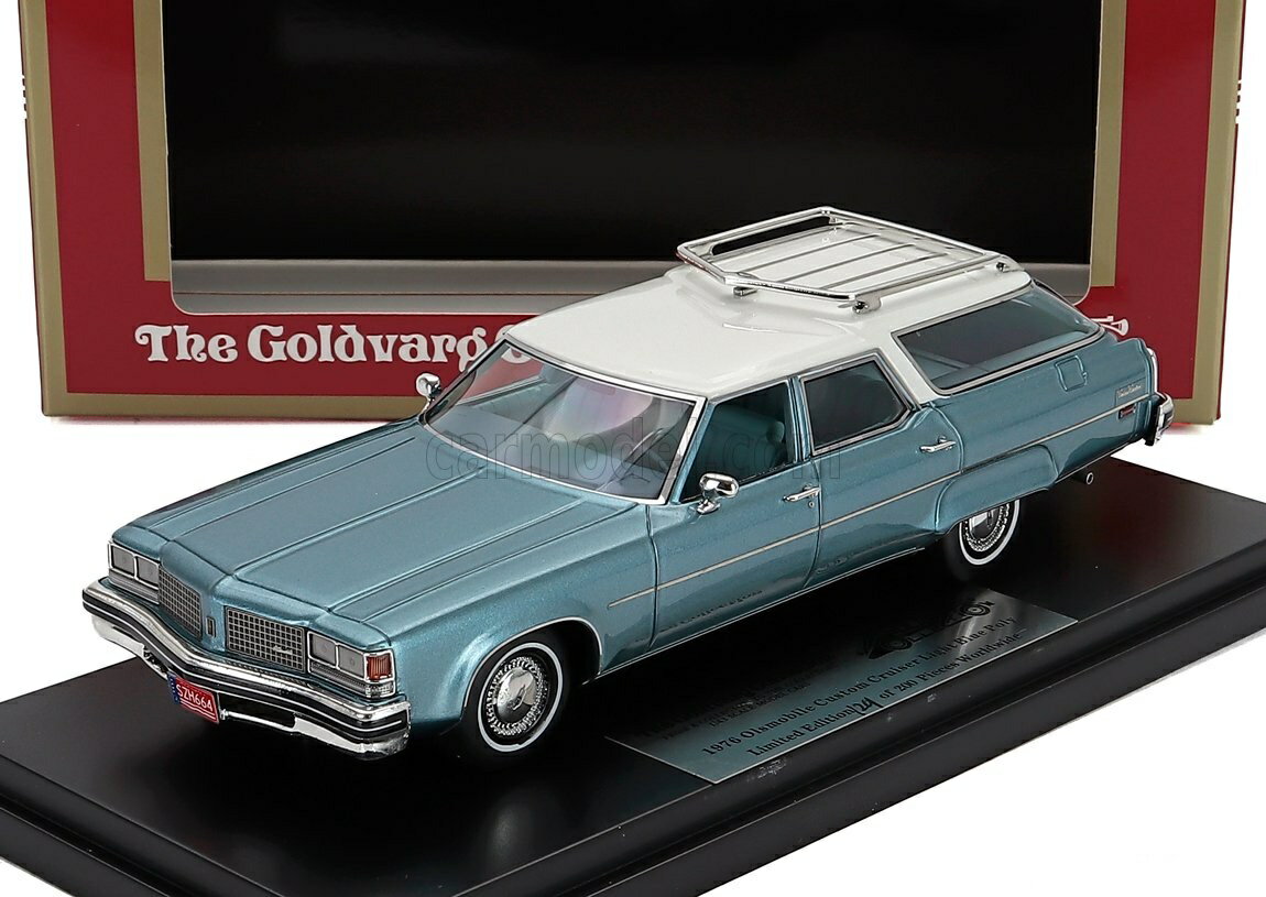 Rakuten - ミニカー アメ車 1/43 オールズモビル カスタムクルーザー ワゴン GOLDVARG 1/43 OLDSMOBILE CUSTOM CRUISER SW STATION WAGON 1976 LIGHT BLUE WHITE GC078B