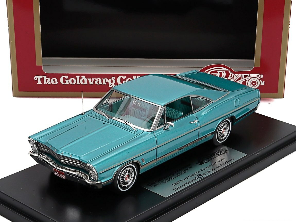 Rakuten - ミニカー アメ車 1/43 フォード ギャラクシー GOLDVARG 1/43 FORD USA GALAXIE COUPE 1967 CLEARWATER ACQUA GC079A
