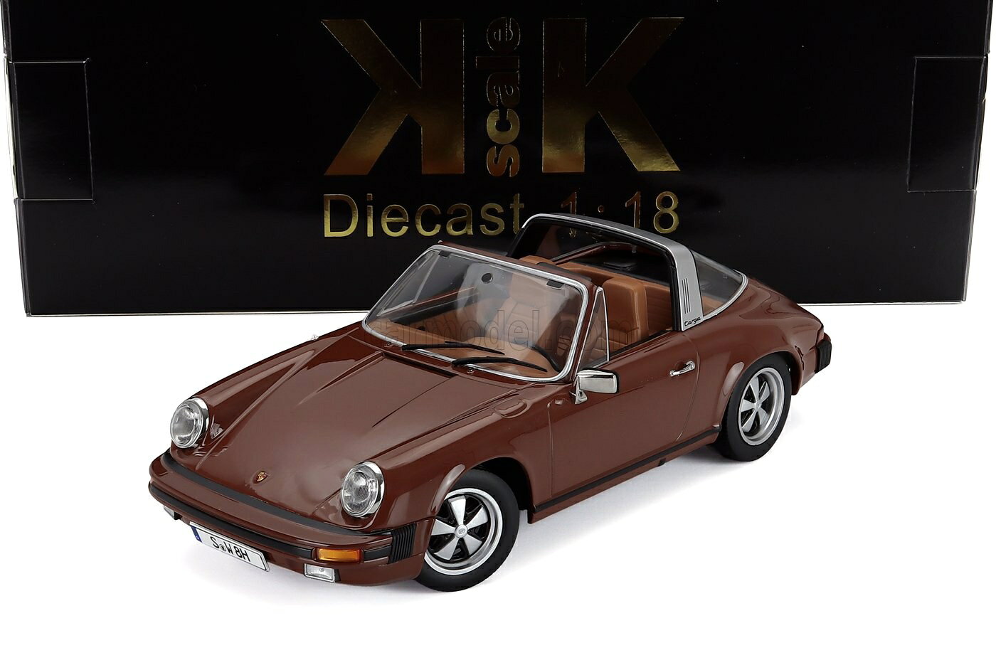 乐天商城 - ミニカー 1/18 ポルシェ 911 SC タルガ KK-SCALE 1/18 PORSCHE 911 SC TARGA 1975 BROWN KKDC180923
