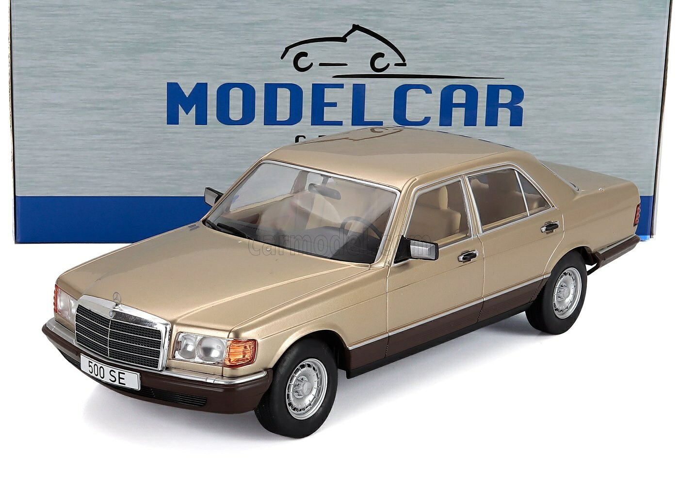 Rakuten - ミニカー 1/18 メルセデス ベンツ Sクラス MCG 1/18 MERCEDES BENZ S-CLASS (W126) 1979 BEIGE MET MCG18548