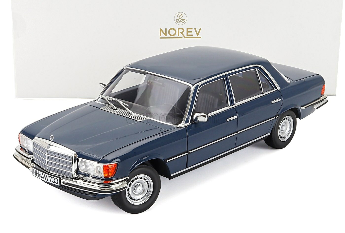 Rakuten - ミニカー 1/18 メルセデス ベンツ Sクラス 350SEL ノレブ NOREV 1/18 MERCEDES BENZ S-CLASS 350SEL (W116) 1979 BLUE 183976