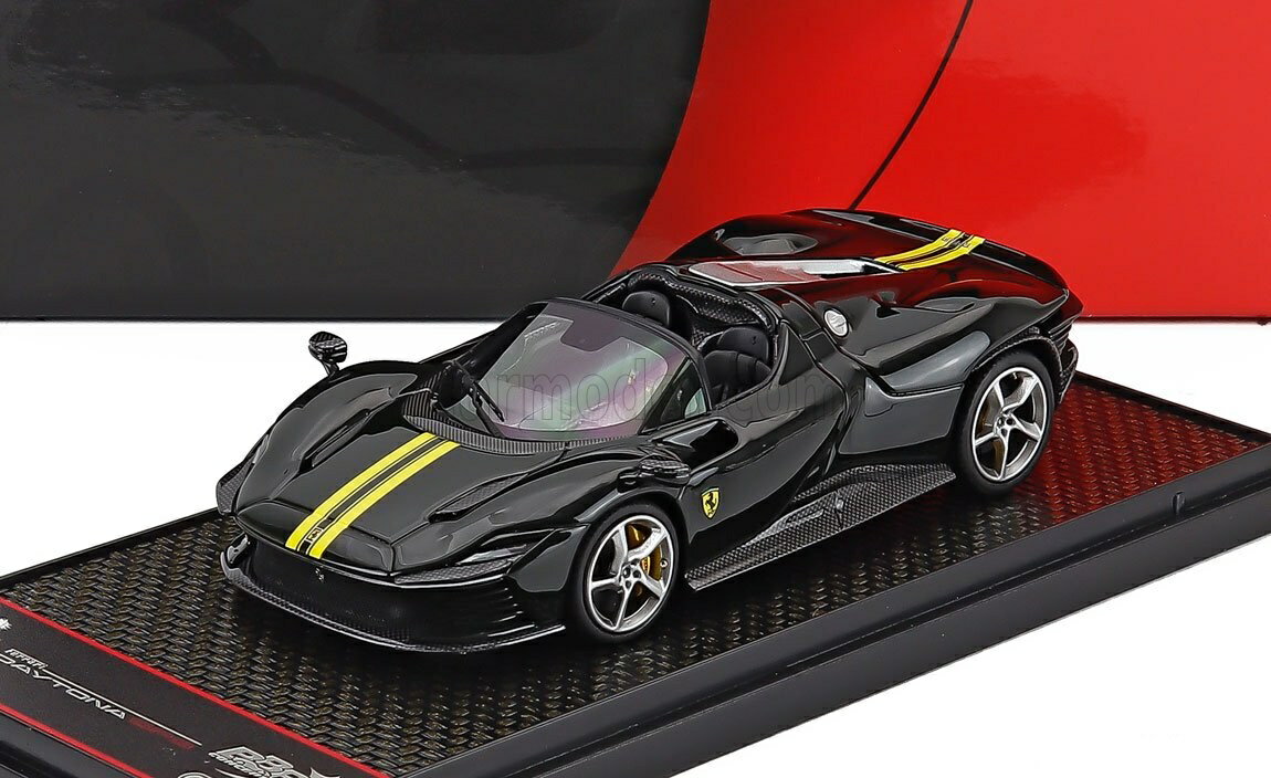 FERRARI - ミニカー 1/43 フェラーリ デイトナ SP3 BBR-MODELS 1/43 FERRARI DAYTONA SP3 SERIE ICONA OPEN ROOF 2022 VERDE BRITISH - GREEN YELLOW BBRC267TML