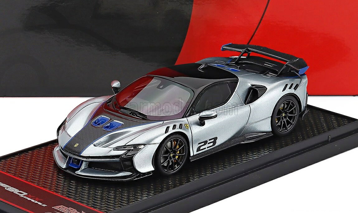 Other - ミニカー 1/43 フェラーリ SF90 XX BBR-MODELS 1/43 FERRARI SF90 XX STRADALE N 23 2024 GRIGIO TITANIO - GREY MET BLACK BLUE BBRC285N