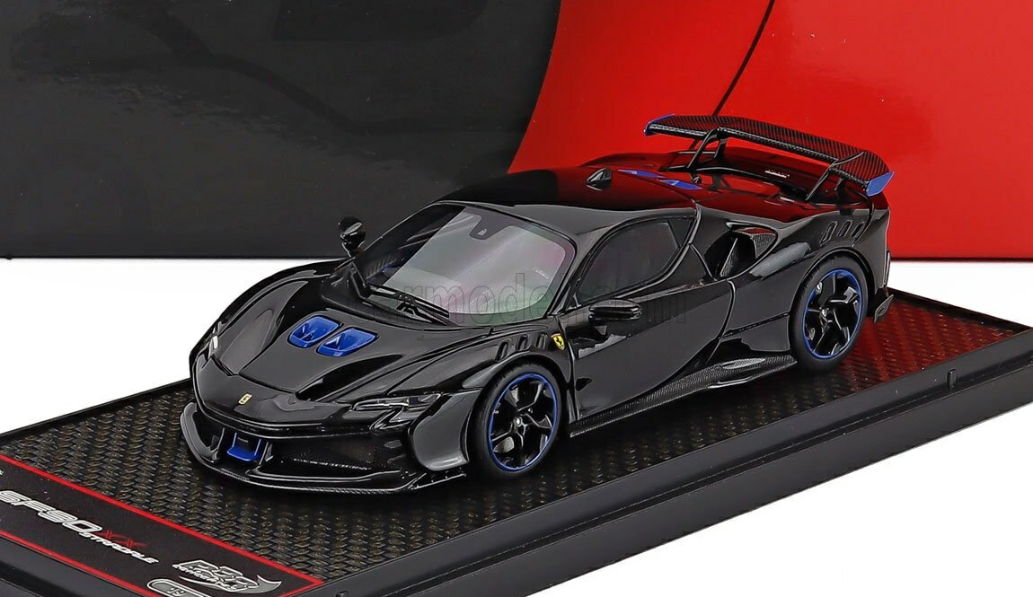 Other - ミニカー 1/43 フェラーリ SF90 XX BBR-MODELS 1/43 FERRARI SF90 XX STRADALE 2024 NERO DS - BLACK LIGHT BLUE BBRC285Q