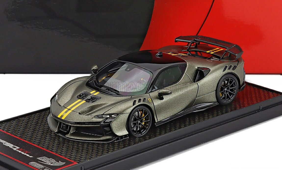 Testarossa - ミニカー 1/43 フェラーリ SF90 XX BBR-MODELS 1/43 FERRARI SF90 XX STRADALE 2024 VERDE MASONI - MATT GREEN BLACK BBRC285R