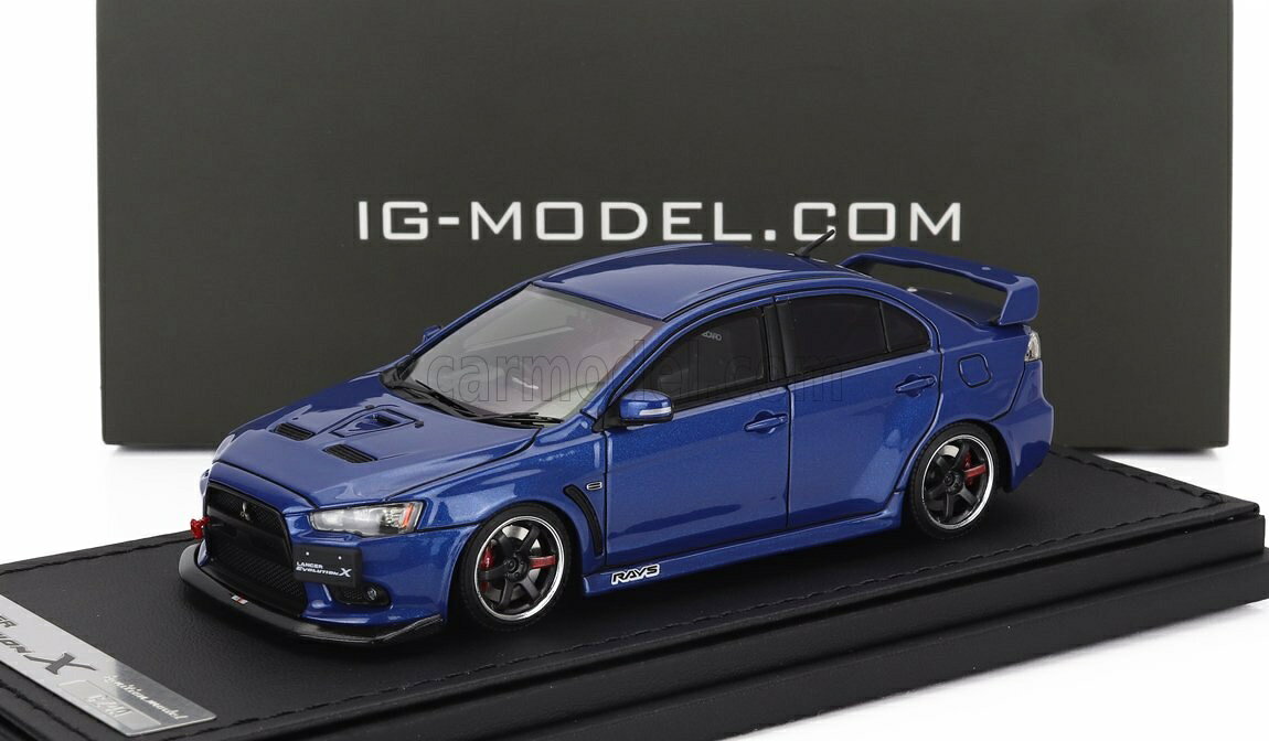 ミニカー 1/43 三菱 ランサー EVO IGNITION-MODEL 1/43 MITSUBISHI LANCER EVOLUTION X (CZ4A) 2014 BLUE MET IG2571