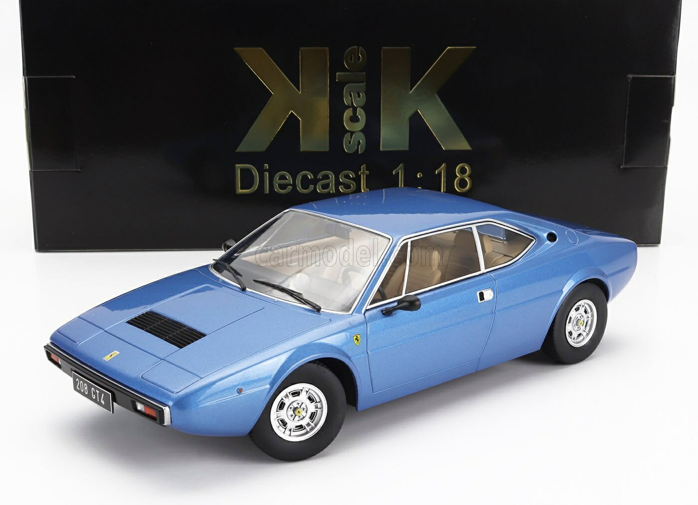 ミニカー 1/18 フェラーリ ディーノ 208 KK-SCALE 1/18 FERRARI DINO 208 GT4 1975 BLUE KKDC181202