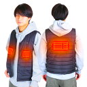 ホットスピード温熱ベスト HOT SPEED HEAT VEST 着る暖房 体を前後から温める ヒートベスト 発熱ベスト 3個の発熱ヒーター内臓ベスト M~4L 男女兼用 ブラック 黒 株式会社グローバル・ジャパン