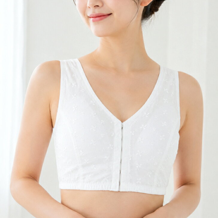 【フルパットブラジャー サイズ (70~100) レース 白】胸つぶし 和装ブラジャー パット付き 着物ブラジャー 胸おさえ 着物用ブラジャー きものブラジャー 着物肌着 和装下着 和装小物 あづま姿 No.589