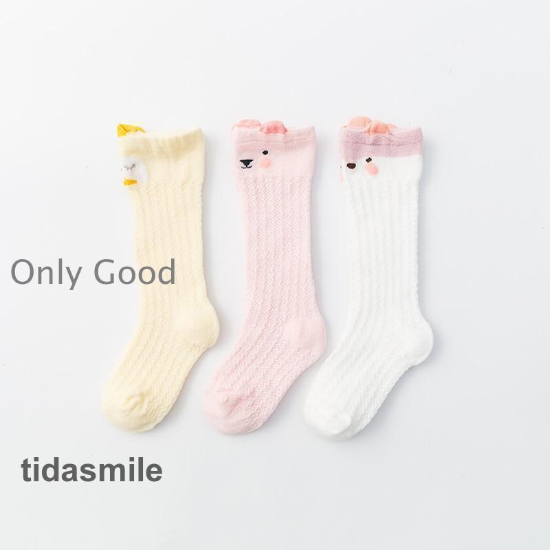 靴下 幼児 ハイ 3足セット 長い靴下 防虫 薄型 メッシュ素材 清涼感 通気性 吸汗性 キッズ ベビー メッシュ 通園 ストレッチ 夏 可愛い