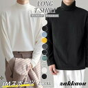 ロンT メンズ 長袖Tシャツ ロングTシャツ ハイネック タートルネック モックネック 無地 カットソー トップス シンプル ボトル 重ね着 レイヤード