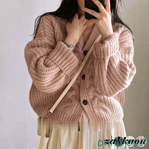カーディガン レディース ケーブルニット ケーブル編み ニット 厚手 あったか 秋 冬 アウター かわいい ゆったり Vネック ショート丈 きれい色 ピンク 韓国 カーディガン レディース ケーブルニット ケーブル編み ニット 厚手 あったか 秋 冬 アウター かわいい ゆったり Vネック ショート丈 きれい色 ピンク 韓国