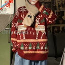 ニットパーカー 3カラー M L XL XXL メンズ レディース ニット セーター 大きいサイズ プルオーバー 長袖 丸首 カーパー あったか 秋 冬 厚 ペ...
