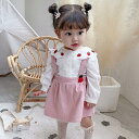 ベビー服 女の子 カバーオール 赤ちゃん 女の子 誕生日プレゼント クリスマス 2点セット 子供服 かわいい 秋服 ギフト 出産お祝い 写真撮り 卒園式入学式卒業式