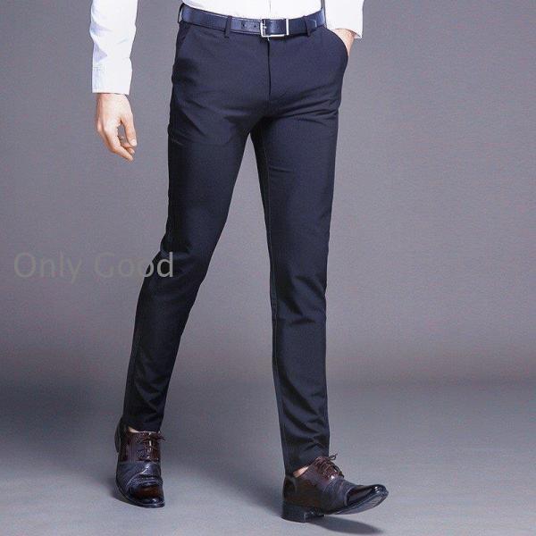スラックス 春夏 クールビズ メンズ ビジネス 薄い ストレッチ 涼しい ノータック カジュアルパンツ 快適素材 紳士ズボン