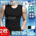 タンクトップ メンズ 2枚セット ノースリーブ ストレッチ Vネック トップス Tシャツ カットソー 伸縮性 吸汗速乾 涼しい スポーツ 無地 夏(4)
