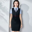 事務服 ベストスーツ 上下セット ベスト スカートスーツ 秋 春 フォーマル 制服 オフィス ビジネス 通勤 タイトスカート 着易さ抜群 洗える