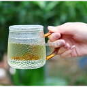 茶碗マグカップ カップ 型板グラス 石目調 取っ手付き 茶こし付き 蓋つきコップ グラス 単品 結婚祝い 引越し祝い プレゼント ギフト(3)