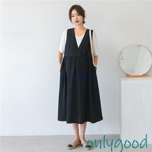 授乳服 マタニティ ワンピース 産前産後対応 ジャンパースカート 産前 産後 妊婦服 マタニティー マタニティワンピース 事務服 オフィス