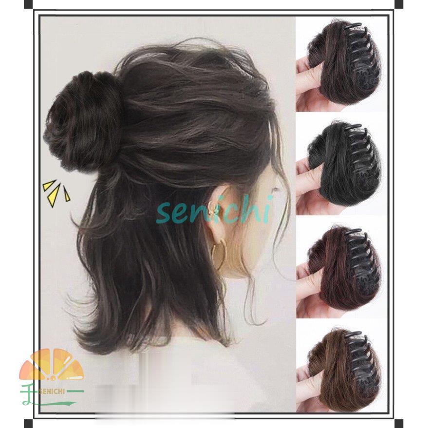 お団子 クリップ型 ポイントウィッグ 髪飾り 部分ウィッグ ヘアピース ナチュラル 付け毛 髪 かつら レディース 女性 普段使い 高級耐熱 通気性 軽量