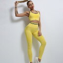 レディース上下セット ヨガ服 2点セット トレーニング スポーツウェア セットアップ ジム用 カジュアル おしゃれ トレンド 着回し