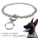 犬 首輪 ステンレス チェーン 引っ張り しつけ用 歩行訓練 トレーニング 簡単装着 中型犬 小型犬 大型犬 ドッグ 訓練用首輪 柴犬 子犬 犬用品(4)