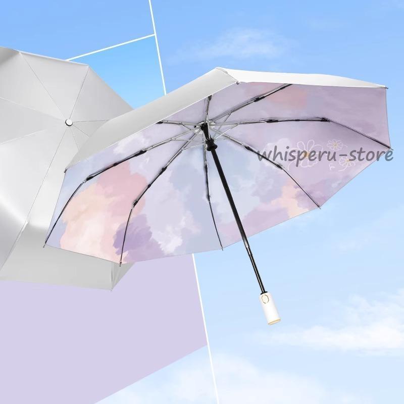 日傘 完全遮光 折りたたみ UV対策 軽量 メンズ レディース 晴雨兼用 大きめ 畳みやすい 涼しい 自動開閉 おしゃれ 遮光 遮熱 8本骨 ワンタッチ 頑丈 丈夫