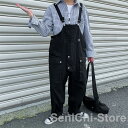 オーバーオール メンズ ゆとり 純色 ロングパンツ オールインワン サロペット ボトムス 春夏秋 新作 お洒落 男性 カジュアル おしゃれ 大きいサイズ 作業服(4)