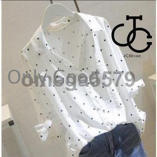 トップス レディース シャツ ブラウス 七分袖 ドット柄 水玉 前開き フェミニン 可愛い 春夏 トップス レディース シャツ ブラウス 七分袖 ドット柄 水玉 前開き フェミニン 可愛い 春夏