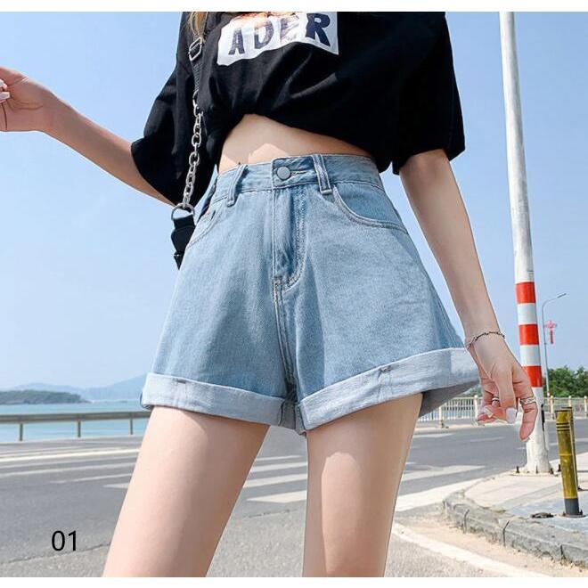 ハーフパンツ レディース デニムパンツ ワイドパンツ ショートパンツ デニム ウエストゴム ボトムス ゆったり 大きいサイズ カジュアル ズボン 夏 春 2020