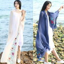ストール 大判 春 夏 薄手 刺繍 花 おしゃれ 母の日 ギフト 民族調