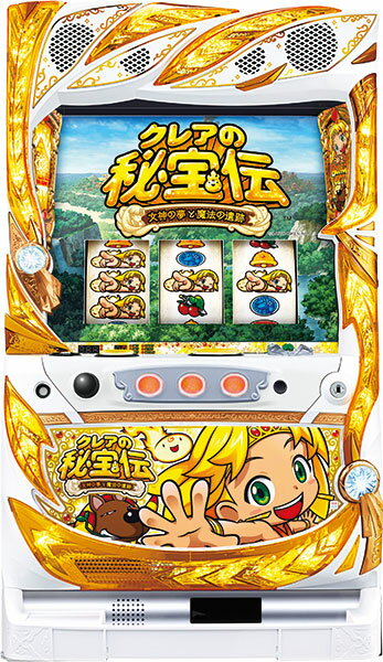 楽天A-SLOT 楽天市場店パオン・ディービー（大都技研） クレアの秘宝伝 女神の夢と魔法の遺跡『コイン不要機ブロンズセット』[パチスロ実機/スロット 実機][コイン不要機ブロンズ（コインレス専用）/家庭用電源/音量調整/ドアキー/設定キー/取扱い説明書付き][中古