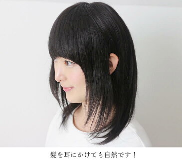 医療用ウィッグ 人毛 フルウィッグ ウィッグ ã¤ã‚€ã˜ 人毛ウィッグ セミãƒãƒ³ã‚° ミディアム『清楚系セミディ−〠ストレート シルクã¤ã‚€ã˜ å¤ç”¨ 黒髪 女性 ã‹ã¤ã‚‰ 抗ãŒã‚“剤 円形脱毛症 è–„æ¯›éš ã— ãƒ¬ãƒ‡ã‚£ãƒ¼ã‚¹ 女性用ã‹ã¤ã‚‰ (シルク幅広皮膚)